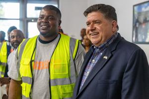 Pritzker’s office ‘extremely troubled’ by photo with suspect ‘peacekeeper’