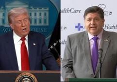 Trump takes aim at Chicago crime, no-cash bail while singling out Pritzker