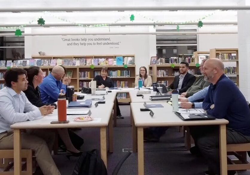 Peotone 207U board discusses a land parcel they didn't know they owned at the Committee of the Whole meeting-screenshot.